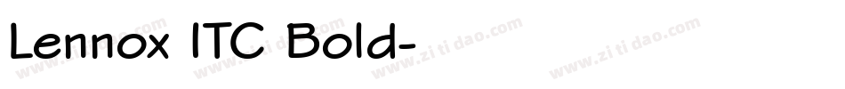 Lennox ITC Bold字体转换